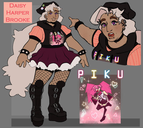 Character Art for a young woman named Daisy Harper Brooke