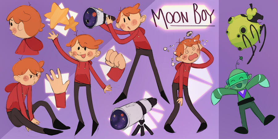 -- Moon Boy - Character Design Sheet --